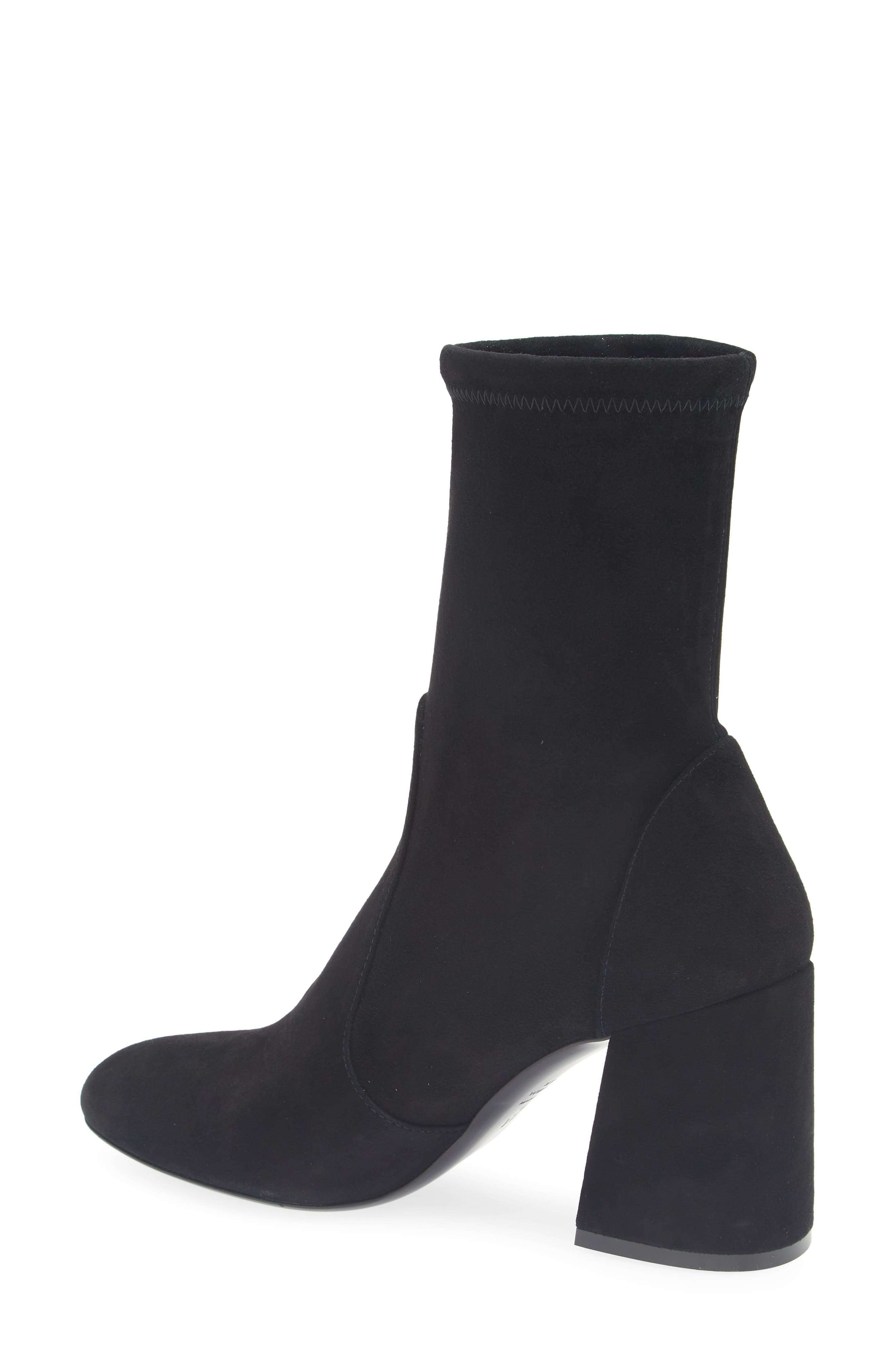 Stuart Weitzman Essentialist Stretch Bootie in Black Suede at Nordstrom - 2