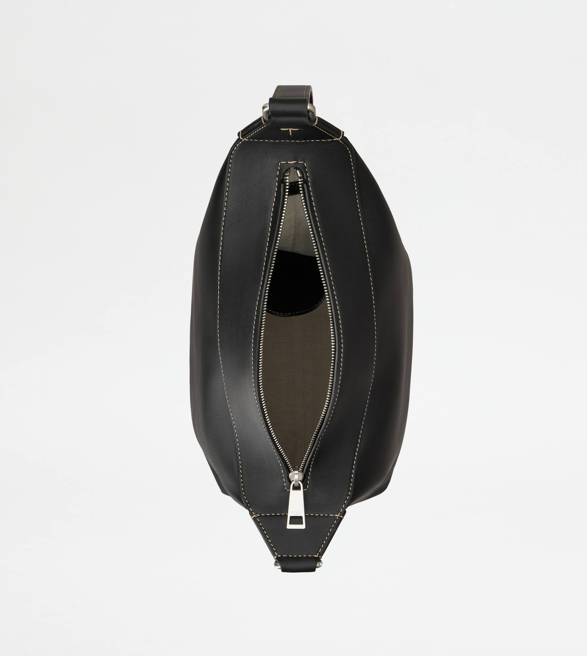 TOD’S MEDA BAG IN LEATHER SMALL - BLACK - 4