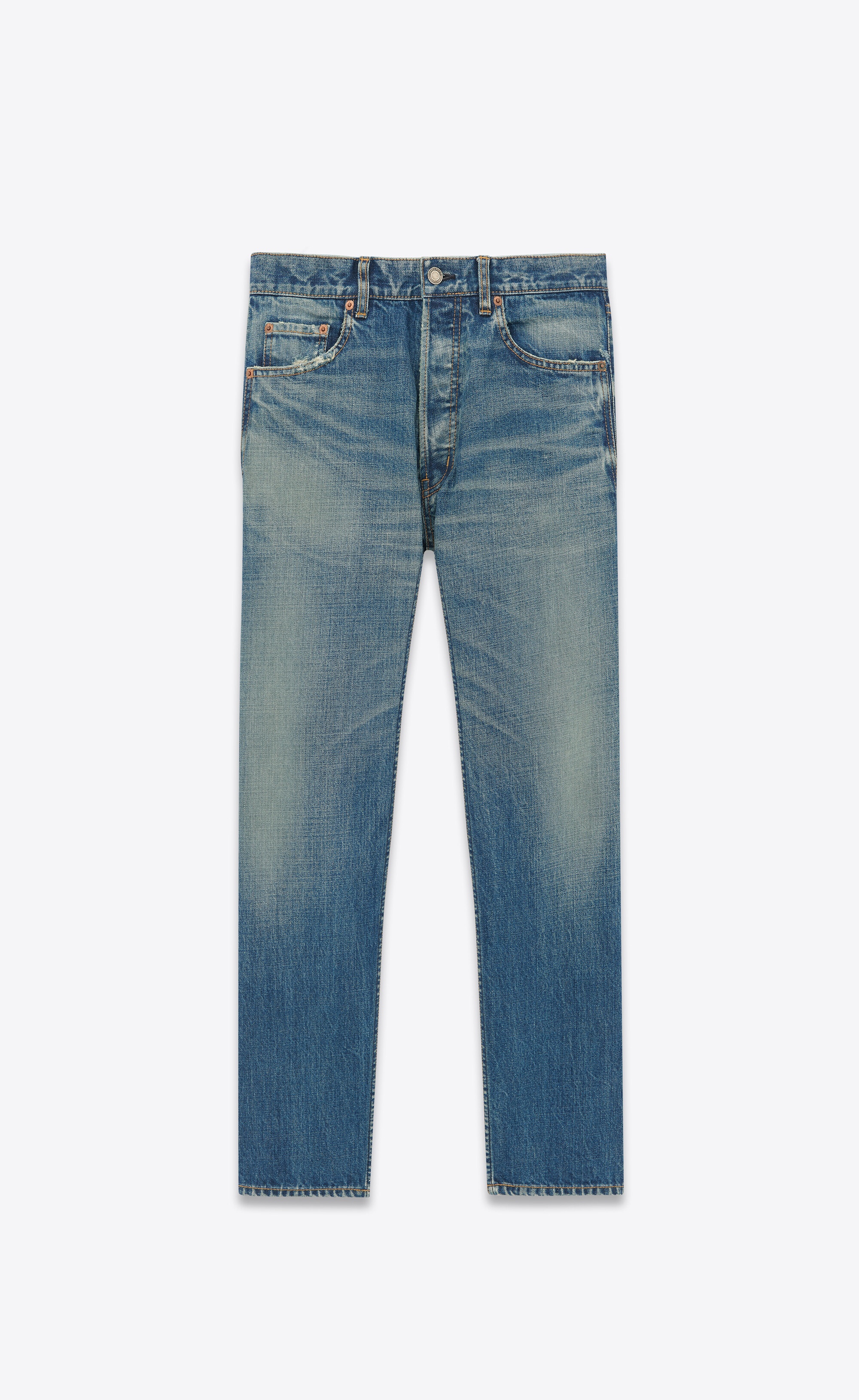 mick jeans in vintage blue - 1