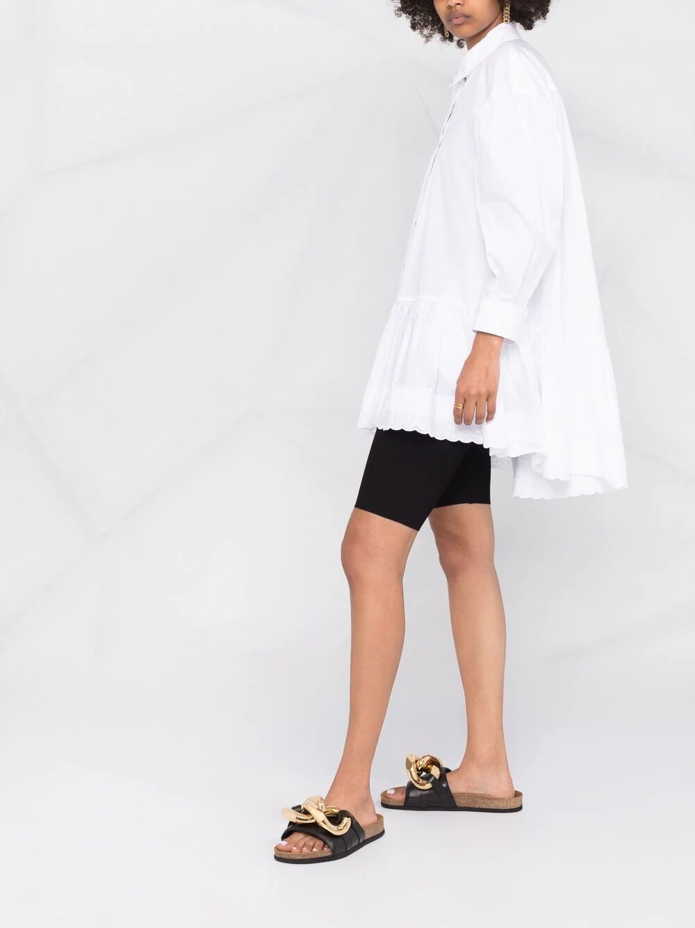 logo-embroidered cycling shorts - 6