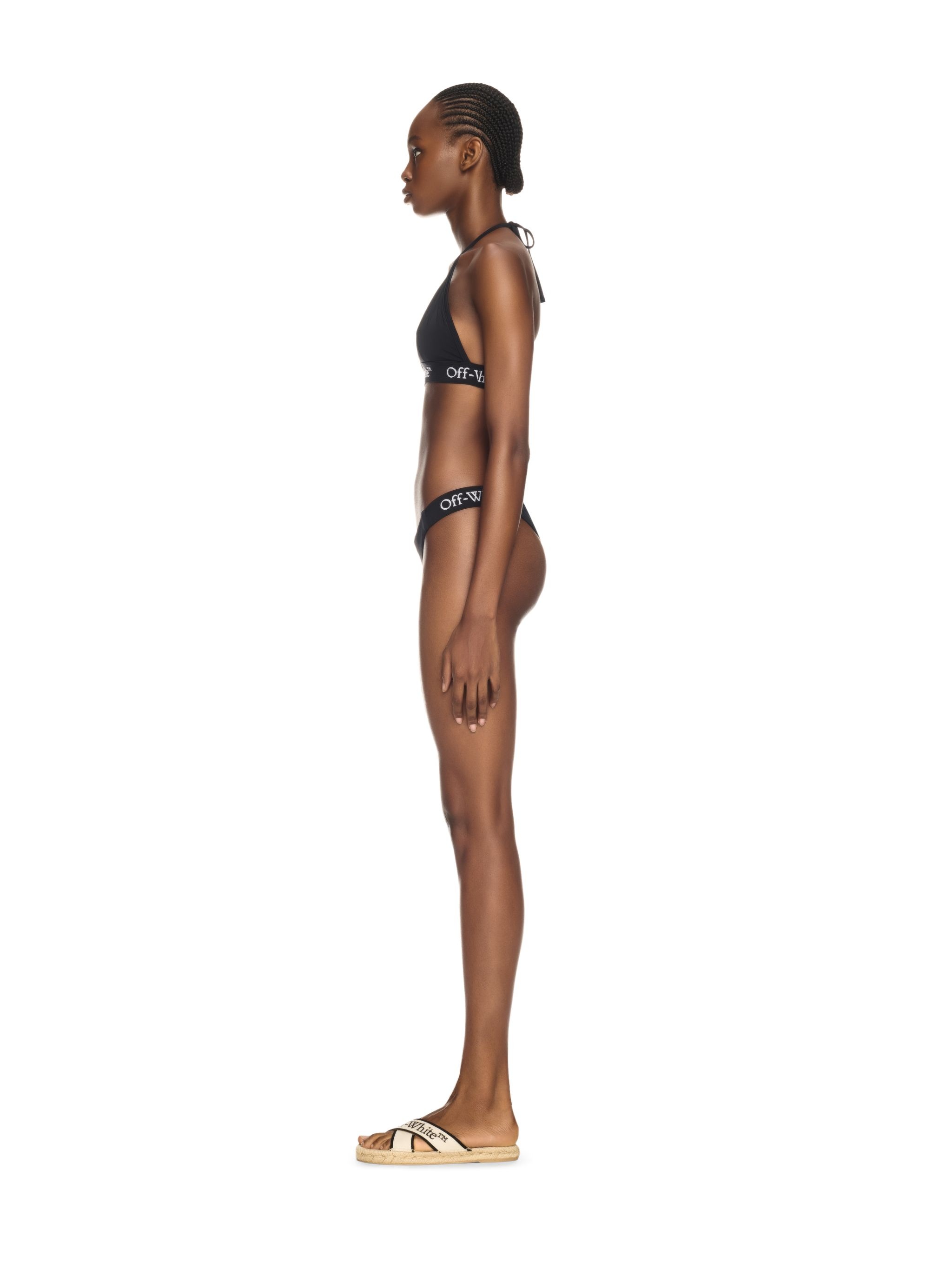 Black Logo Band Bikini - 3