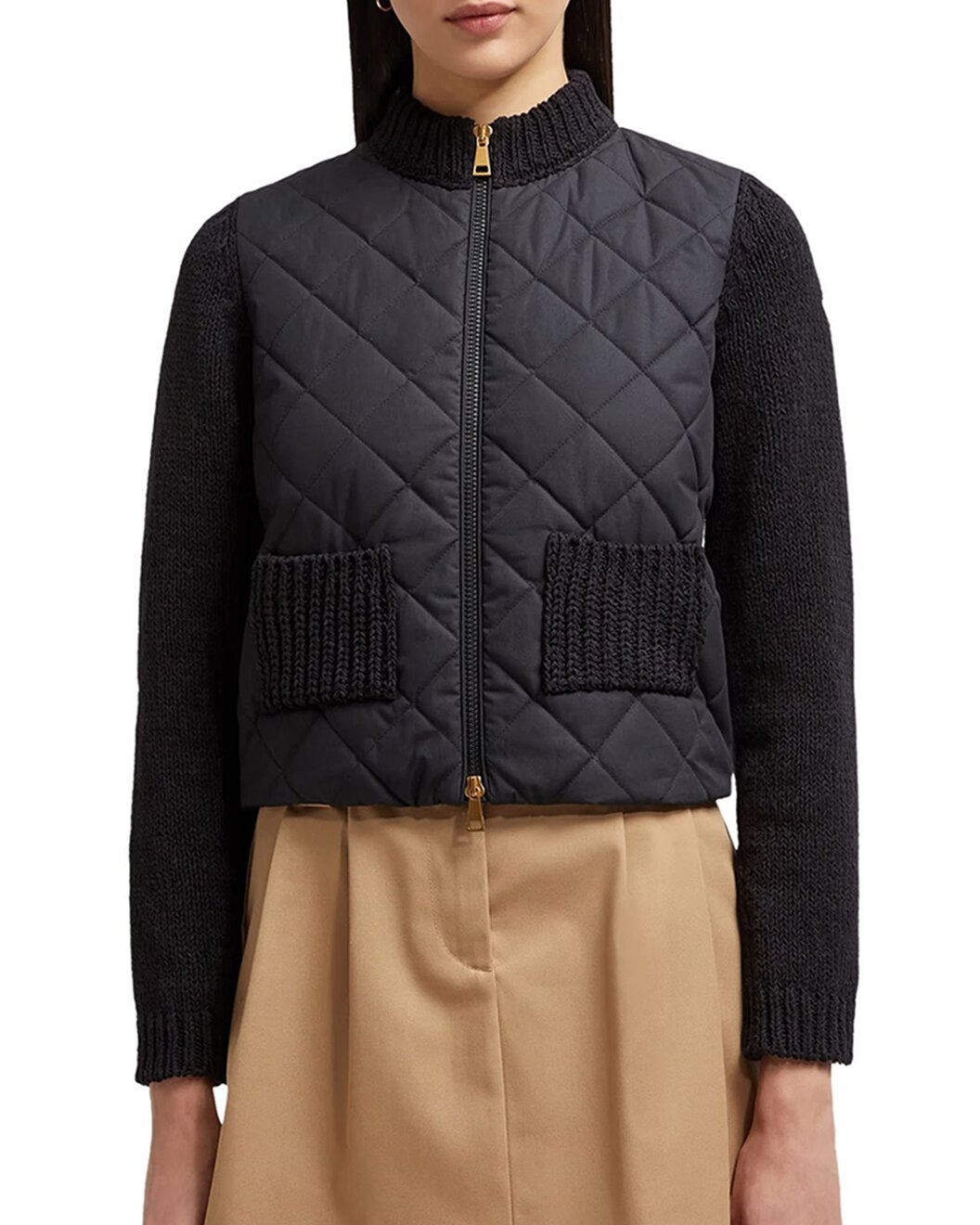 Moncler Padded Cotton Zip-Up Cardigan - 1