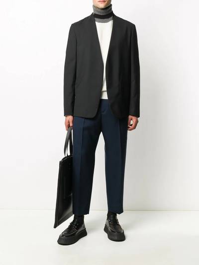 Jil Sander elasticated waist tapered trousers outlook