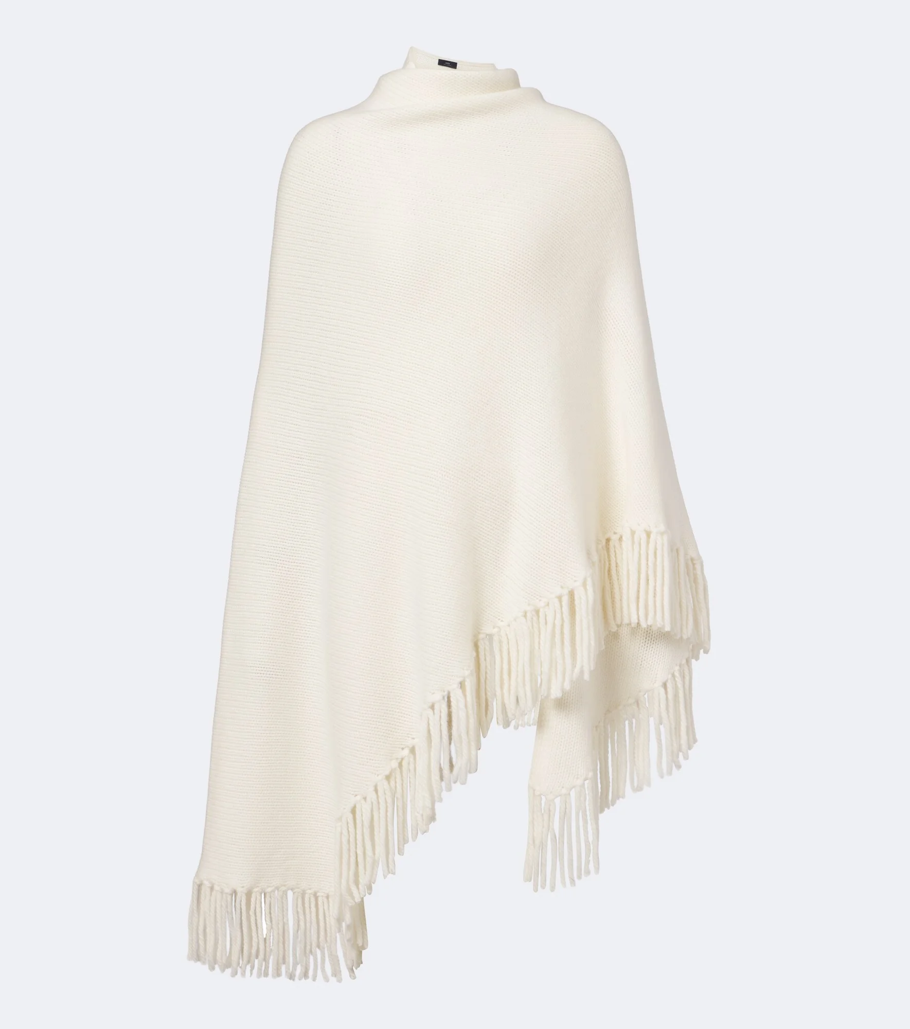 Duchess fringed cashmere poncho - 1