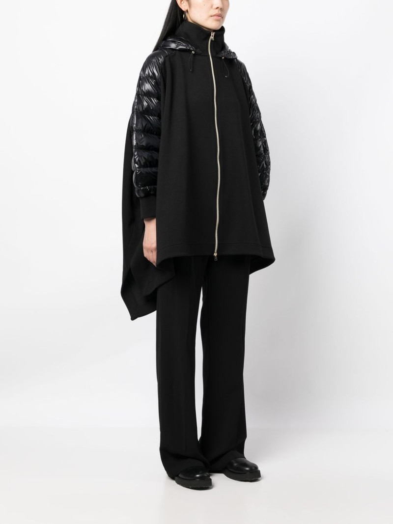 hooded cotton knitted cape 3