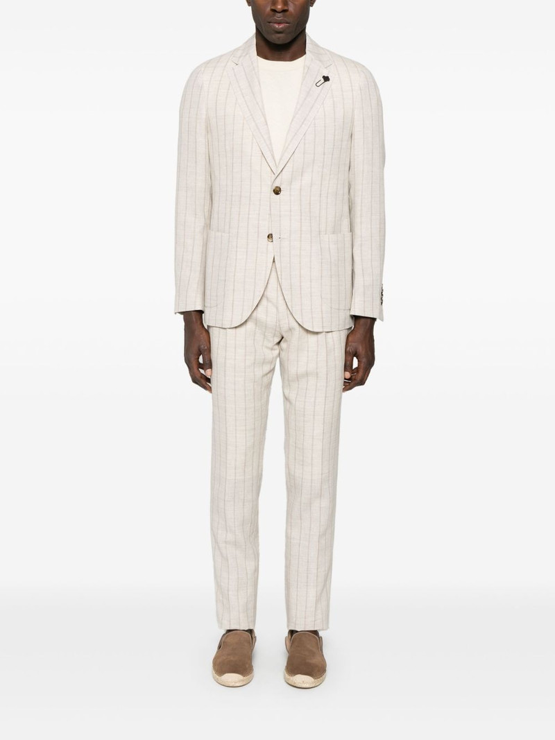 LARDINI striped suit outlook