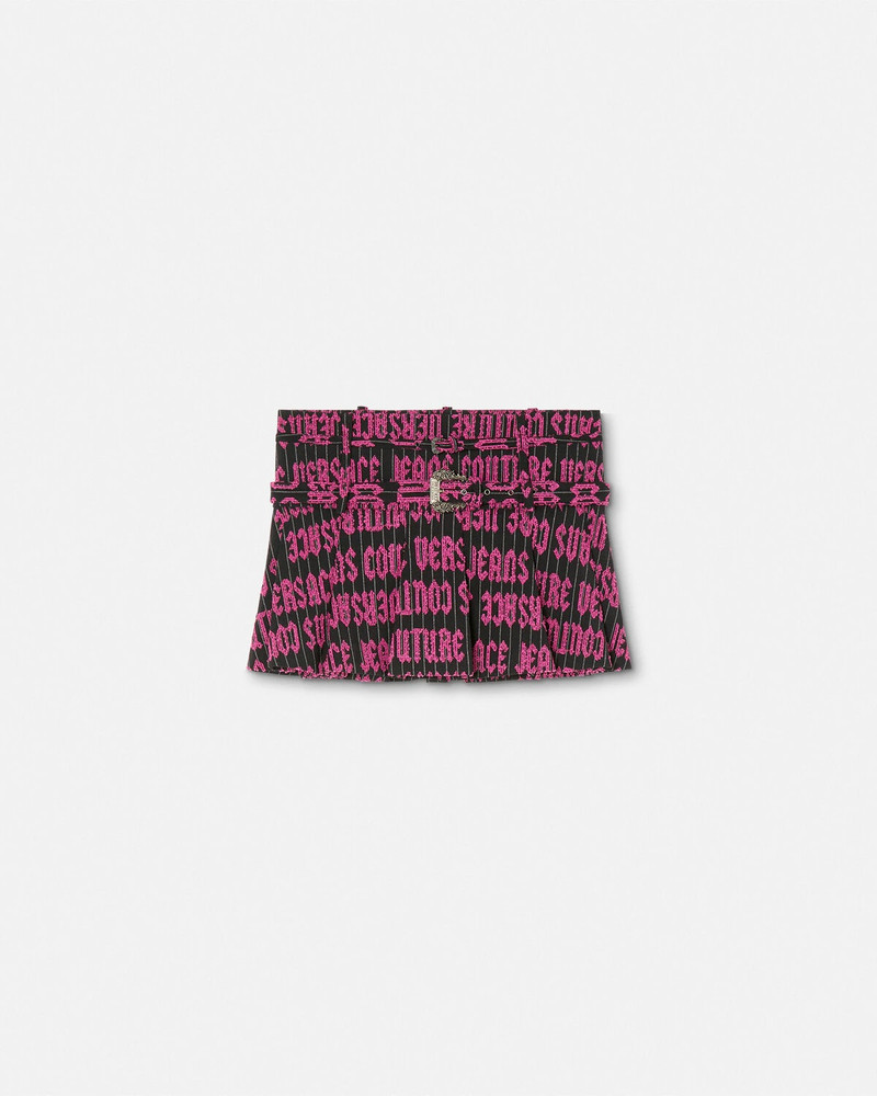 Logomania Pleated Mini Skirt 1