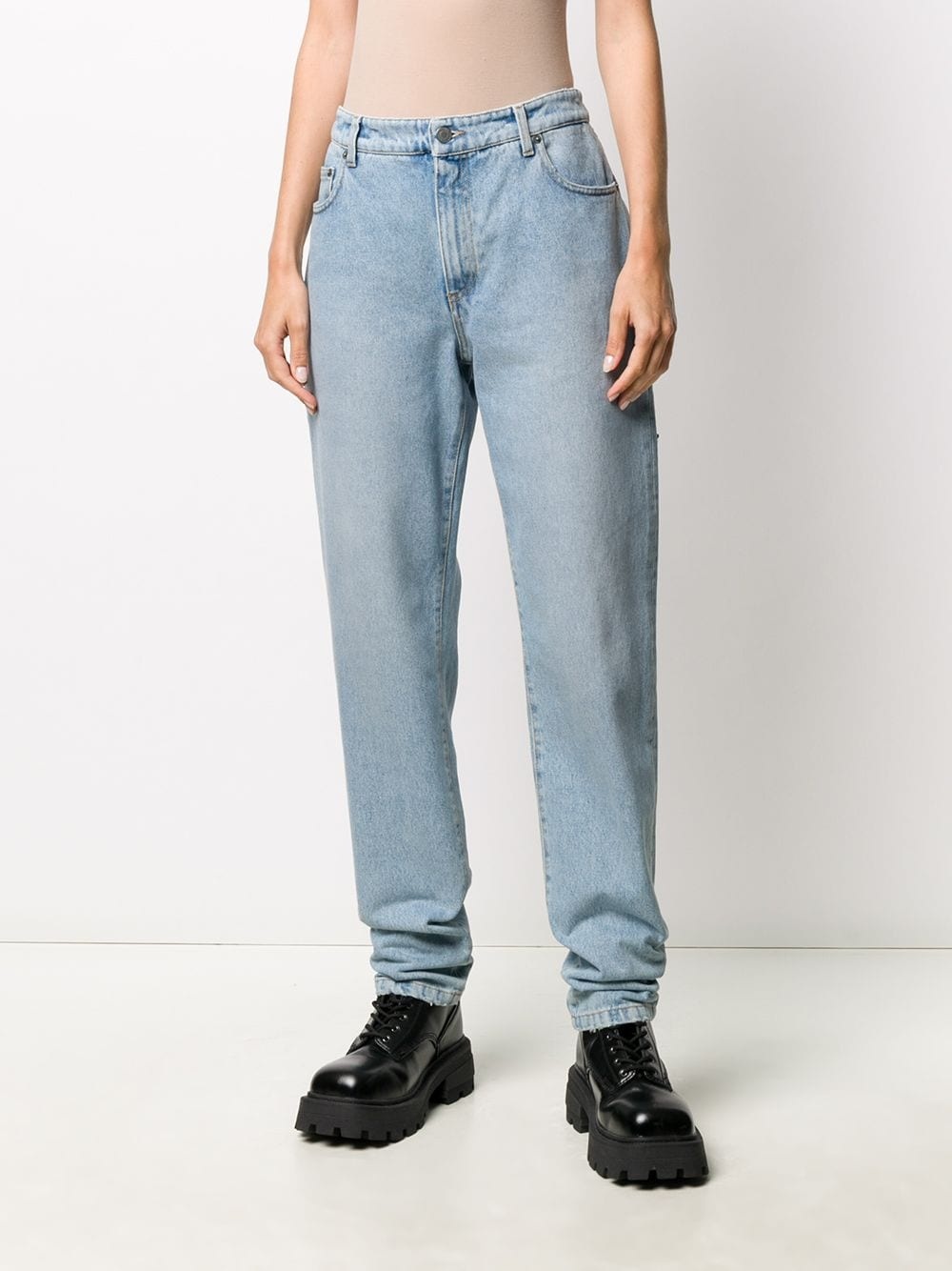 dungaree straight-leg jeans - 4