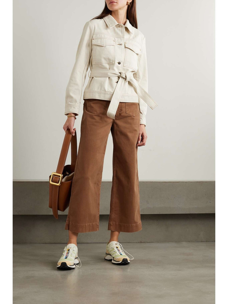 FRAME Utility cropped high-rise straight-leg jeans outlook