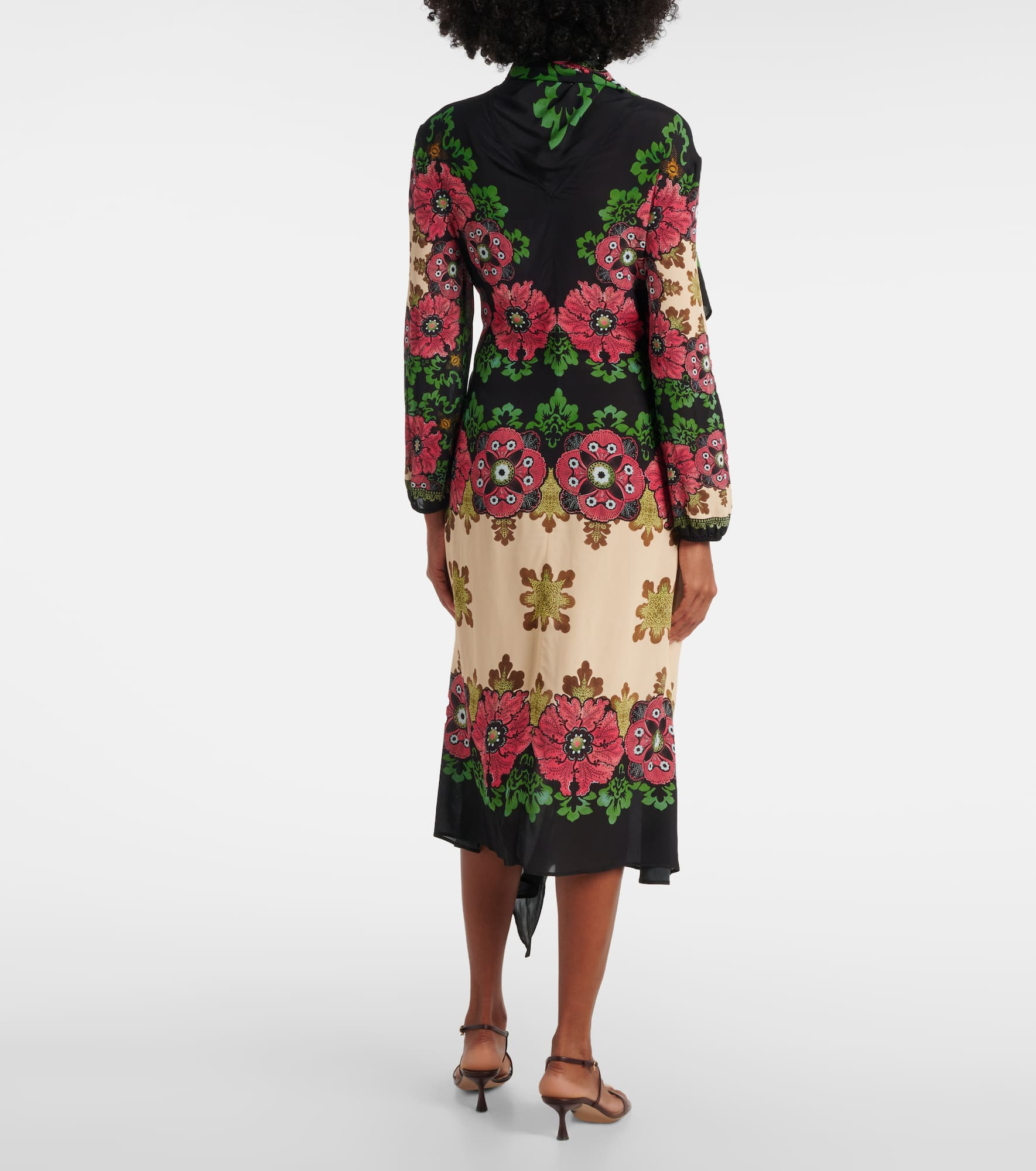 Karis floral midi dress - 3