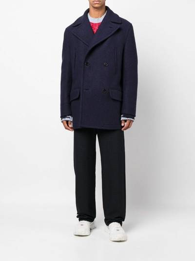 Marni double-breasted wool coat outlook