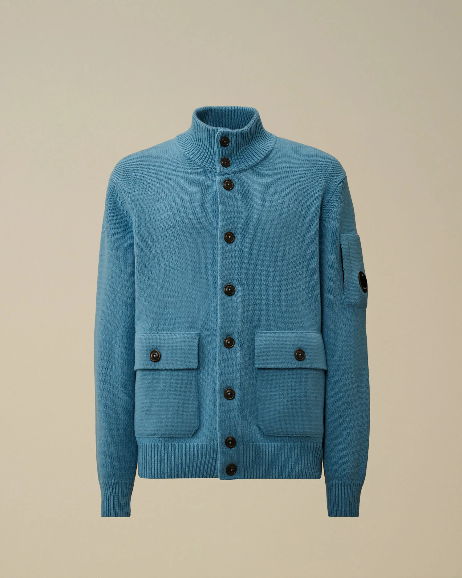 Lambswool GRS Buttoned Sweater - 1