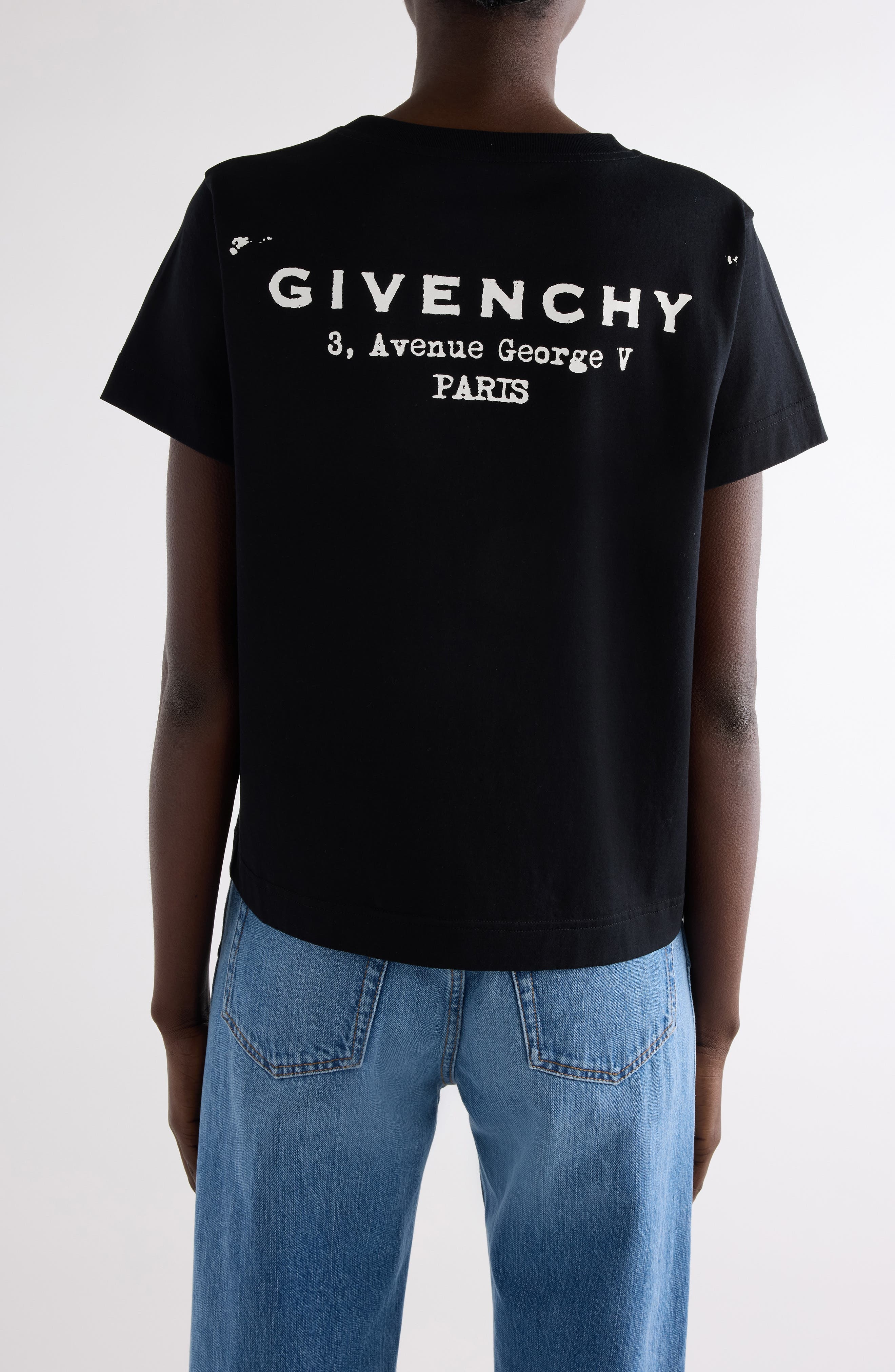 Givenchy Regular Fit Logo Graphic T-Shirt in Black at Nordstrom - 3