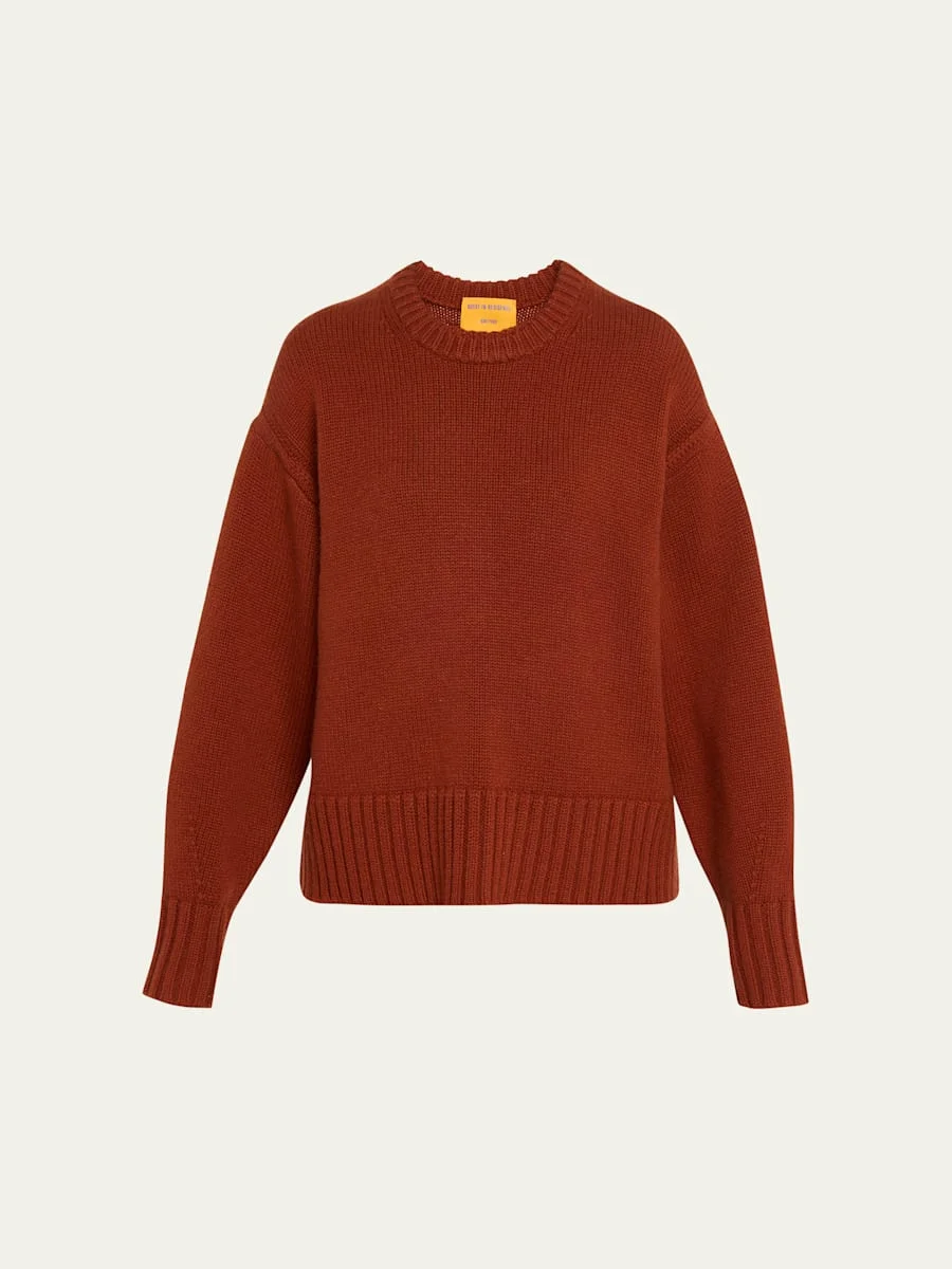 Cozy Cashmere Crewneck Sweater - 1