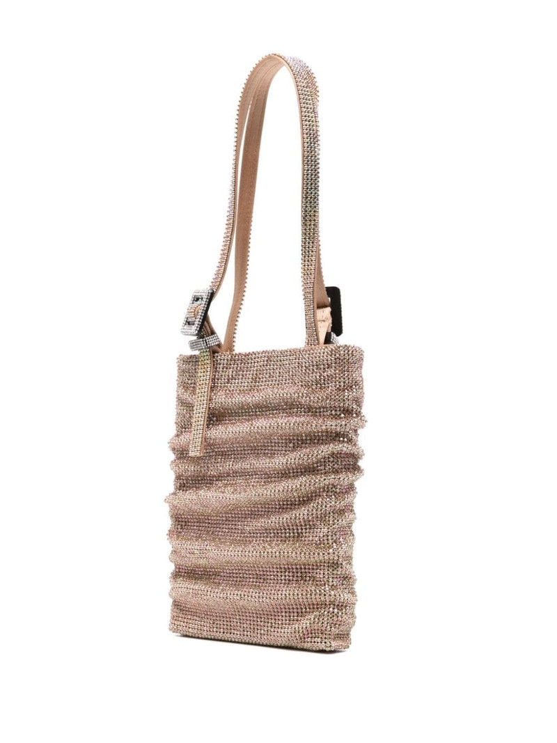 rhinestone-embellished draped tote 3