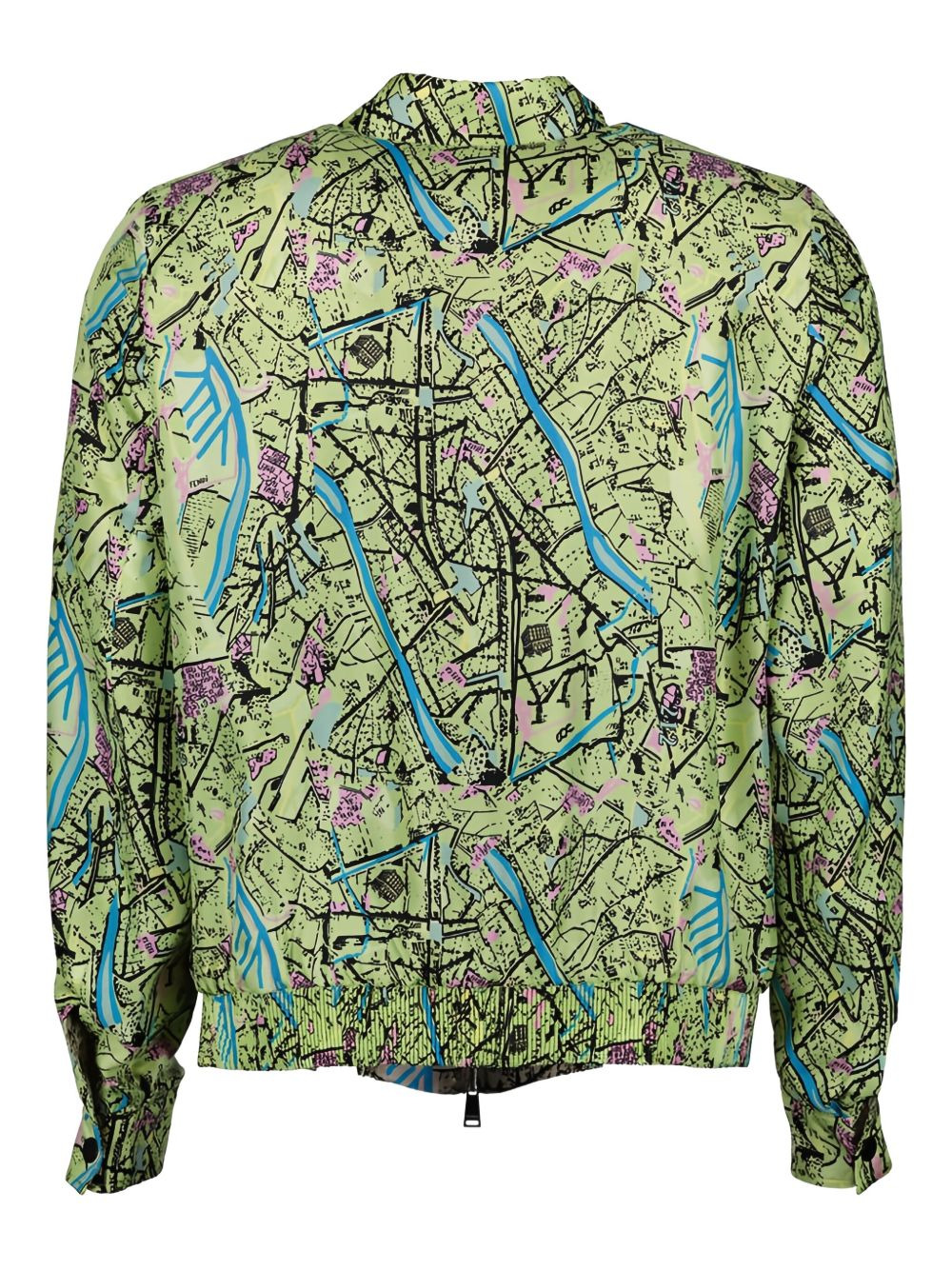 Fendi Map reversible shirt jacket - 4