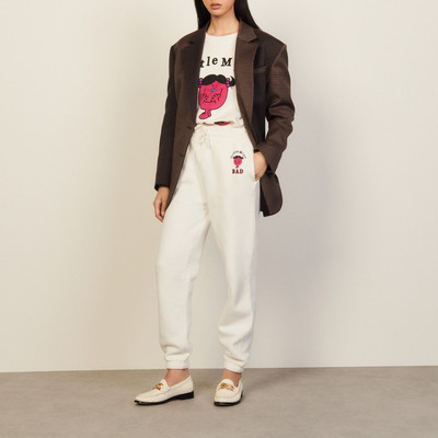 Sandro Cotton jogging bottoms with print outlook