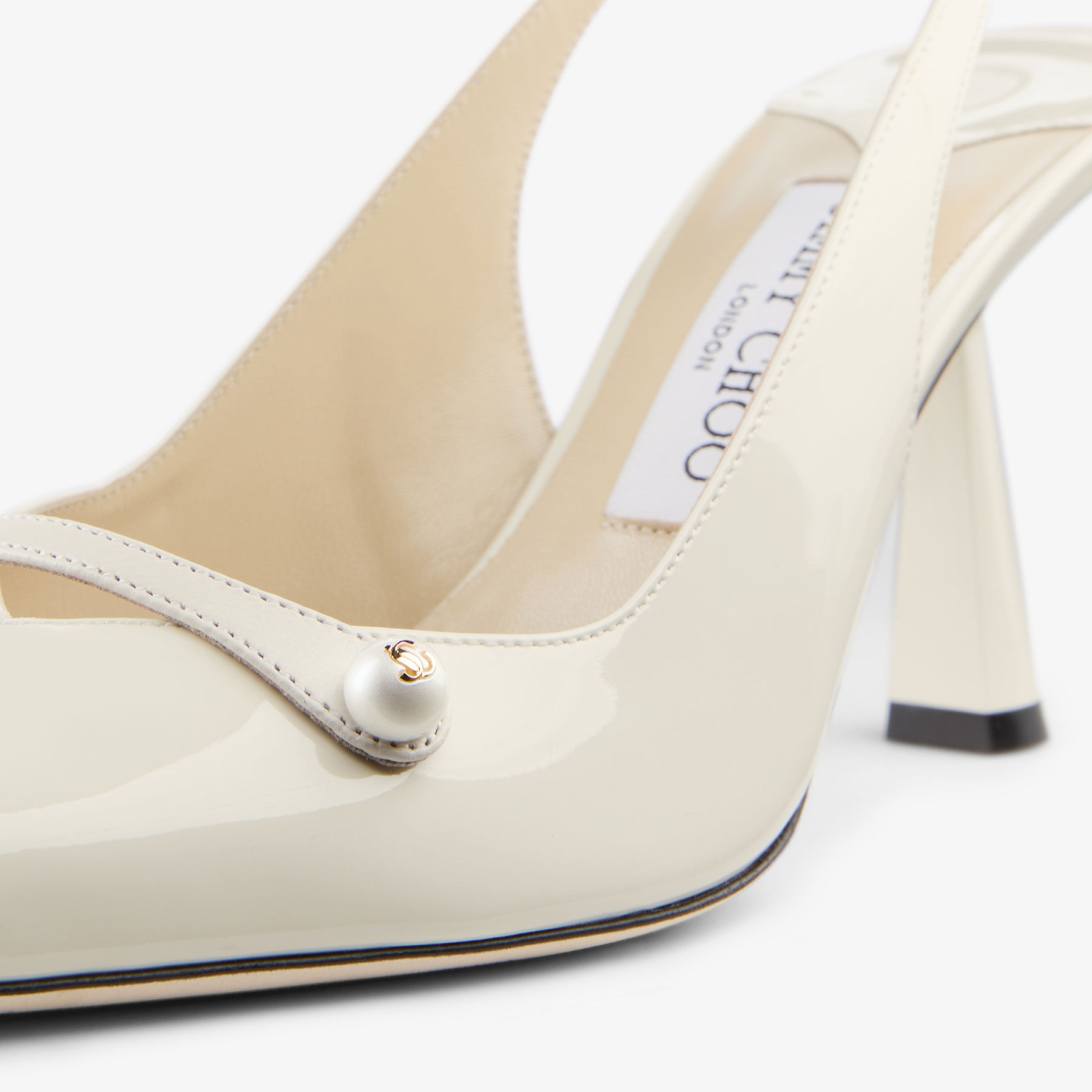 Amita 85
Latte Patent Leather Slingbacks - 3