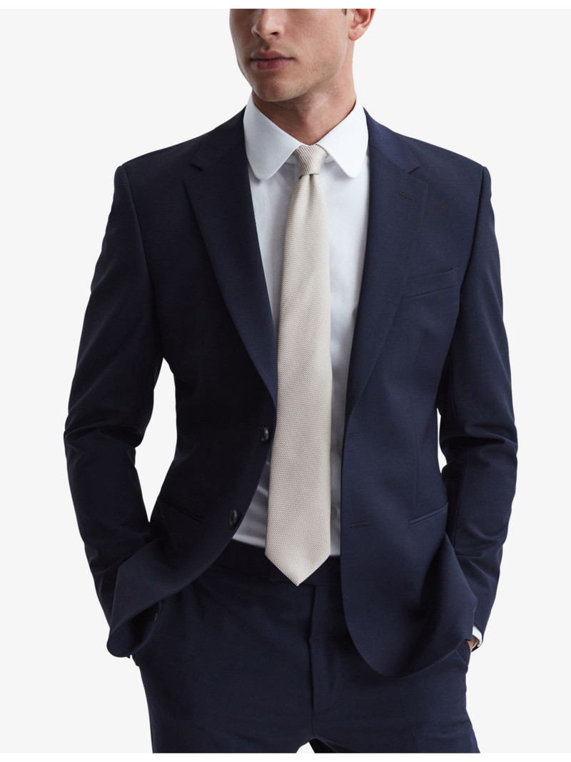 Ceremony textured silk tie 5