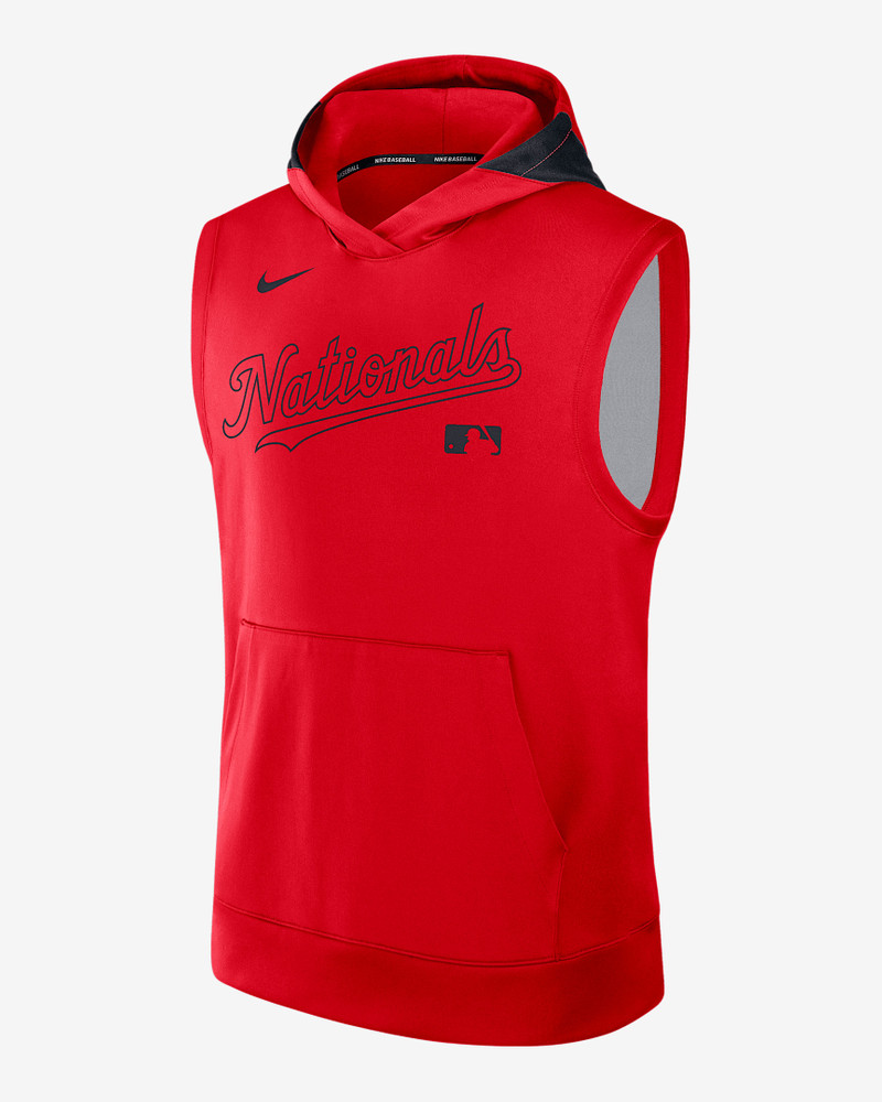 Washington Nationals Authentic Collection Men’s Nike Dri-FIT MLB Sleeveless Pullover Hoodie 1