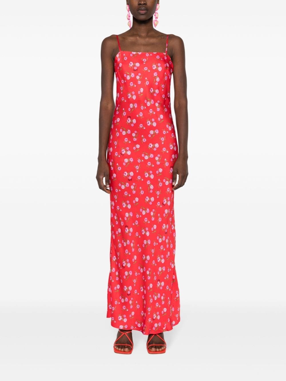 floral-print dress - 2