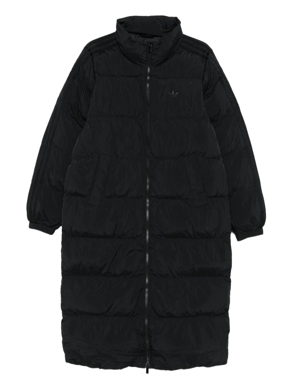 Adicolor quilted-panel long coat - 1