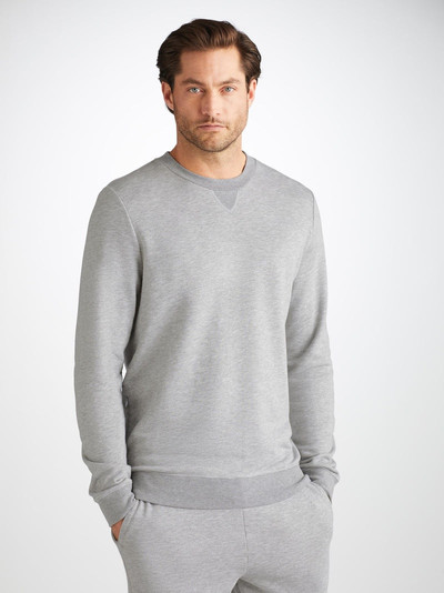 Derek Rose Men's Sweatshirt Quinn Cotton Modal Silver outlook