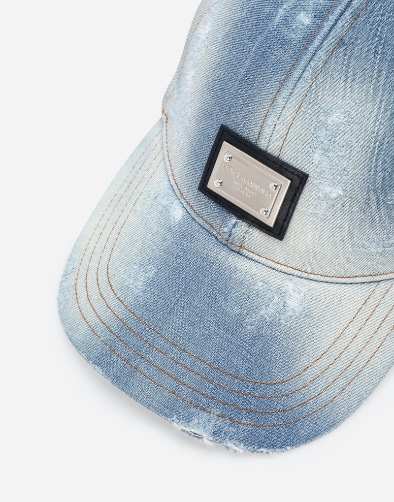 Dolce & Gabbana Denim baseball cap with logo tag outlook