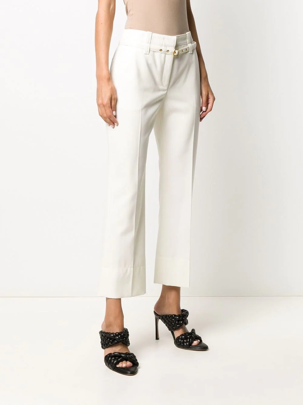 belted tailored trousers - 3