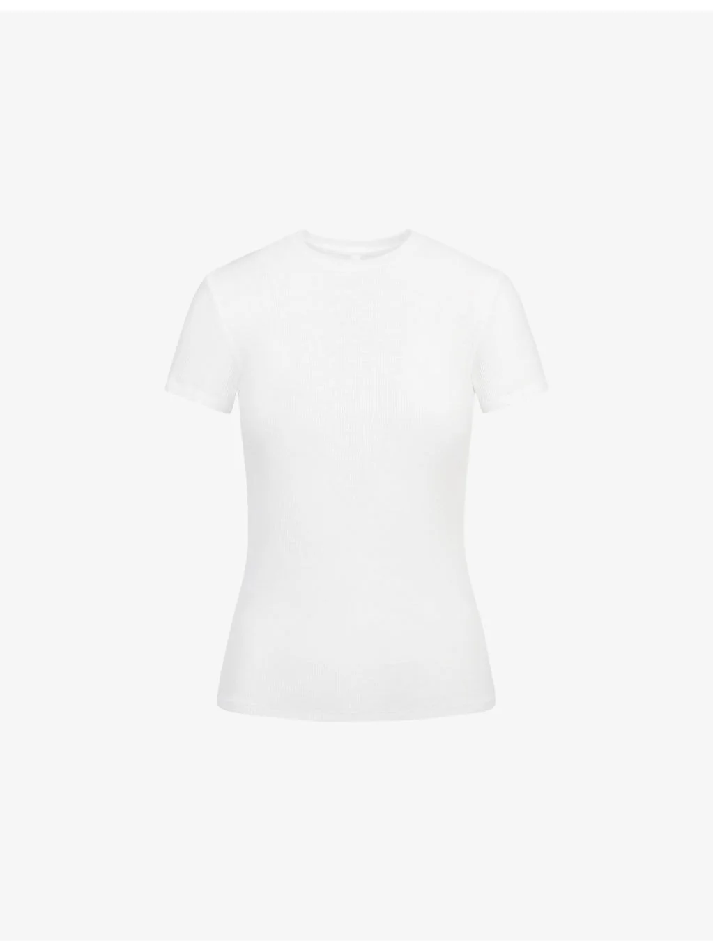 Sheer Rib Short-Sleeve Jersey Top - 1