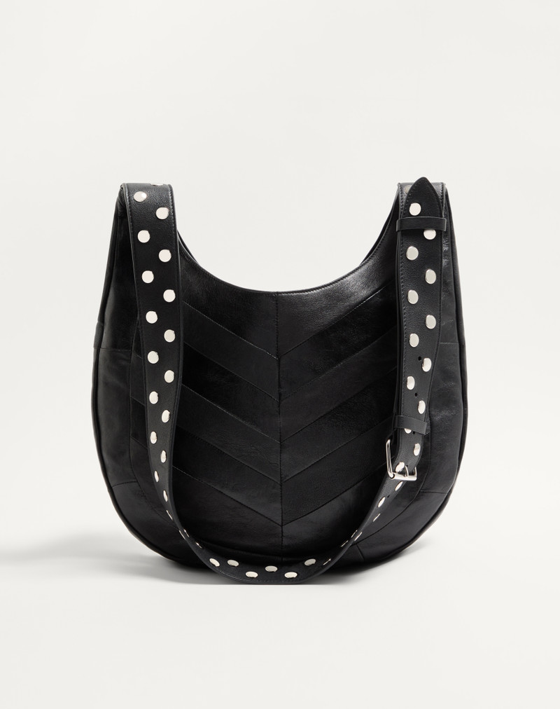 VALENTINO GARAVANI HOBOHO NAPPA LEATHER HOBO BAG WITH CHEVRON PATTERN 5