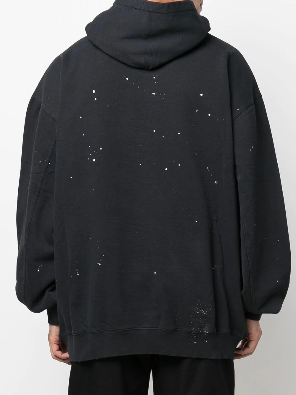 spray-print detail hoodie - 5