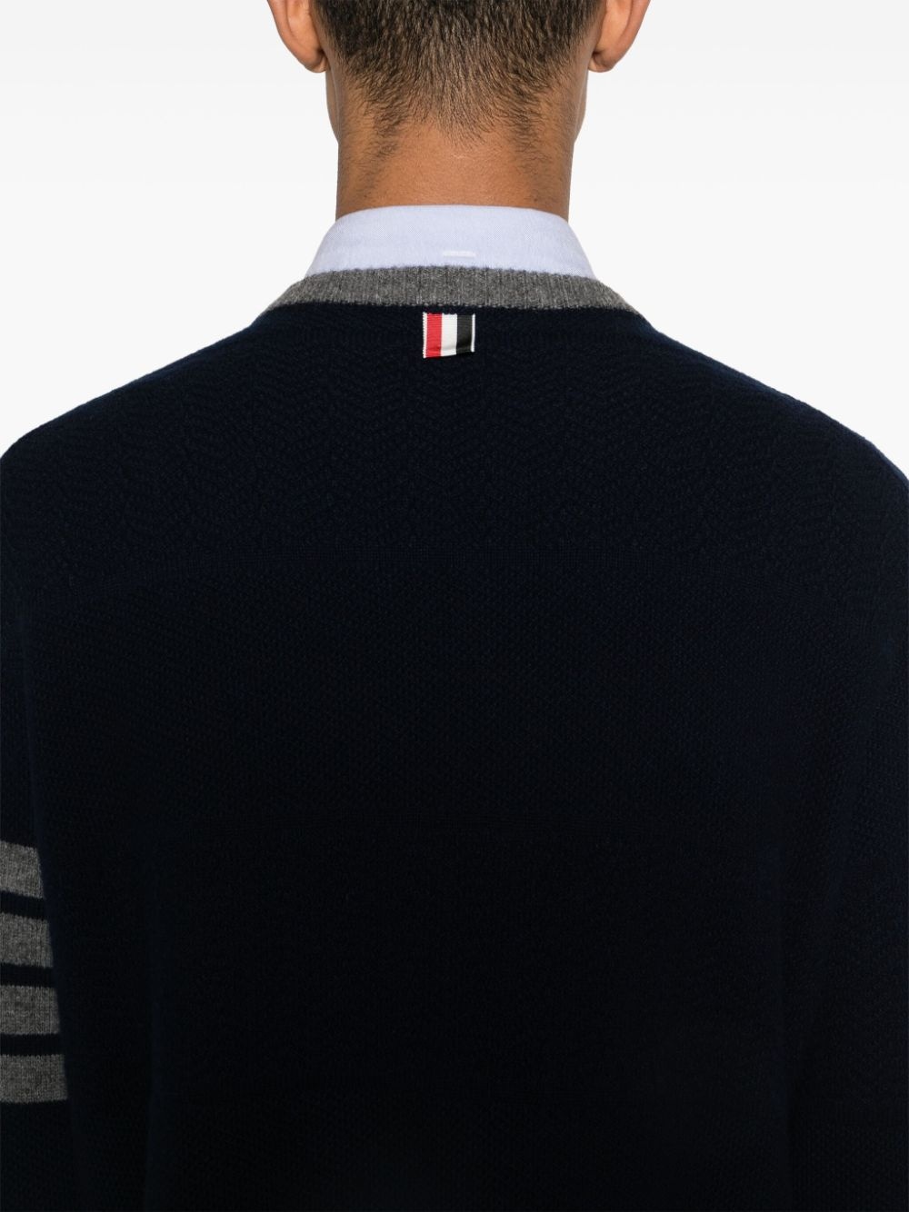 4-Bar stripe wool jumper - 5