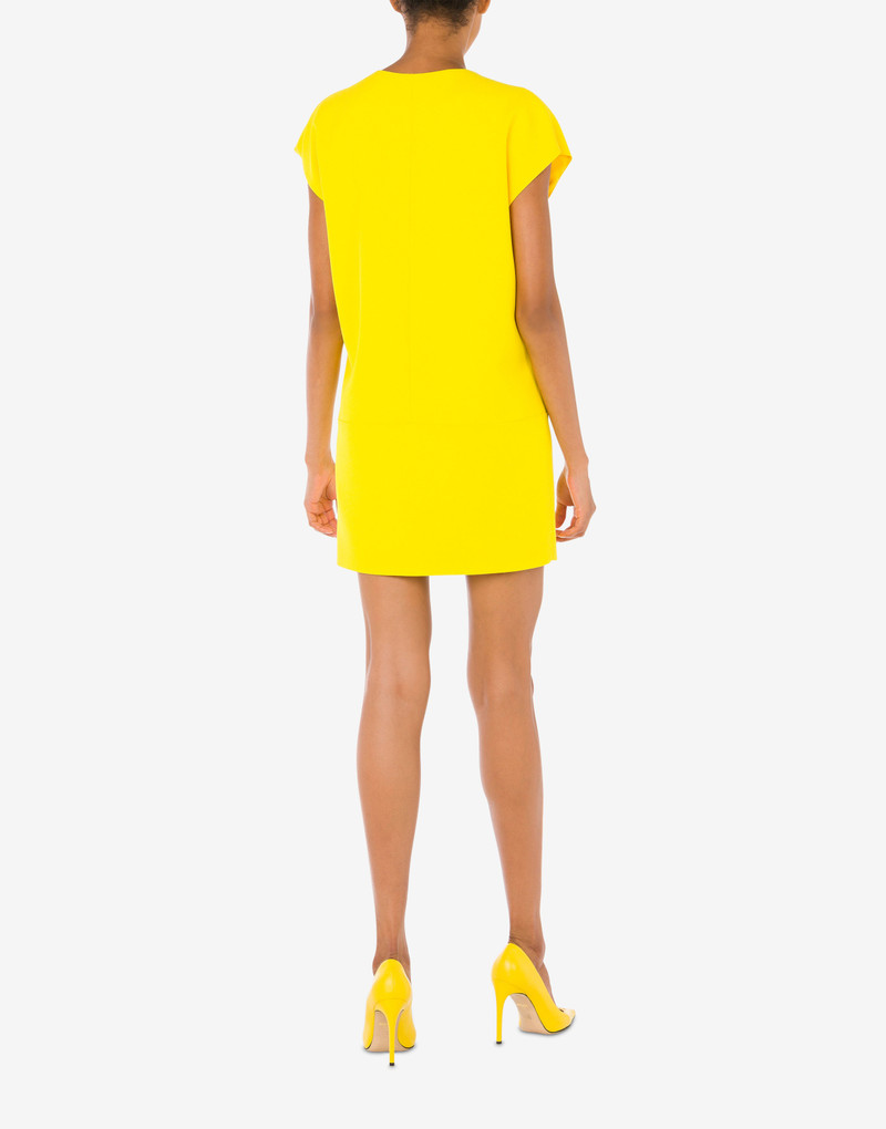 LETTERING ZIPPER PULL ENVERS SATIN DRESS 3