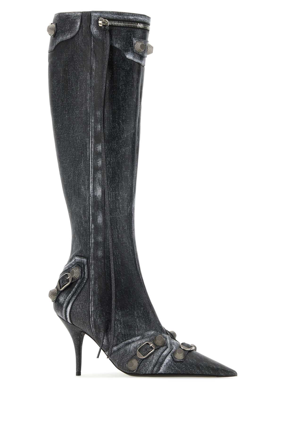 Balenciaga Women Printed Nappa Leather Cagole Boots - 2