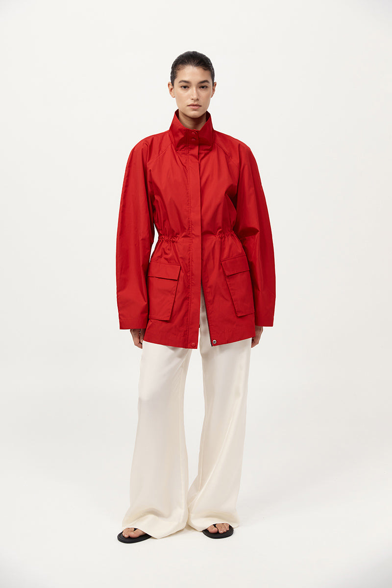 Paper Taffeta Parka - Red - 2