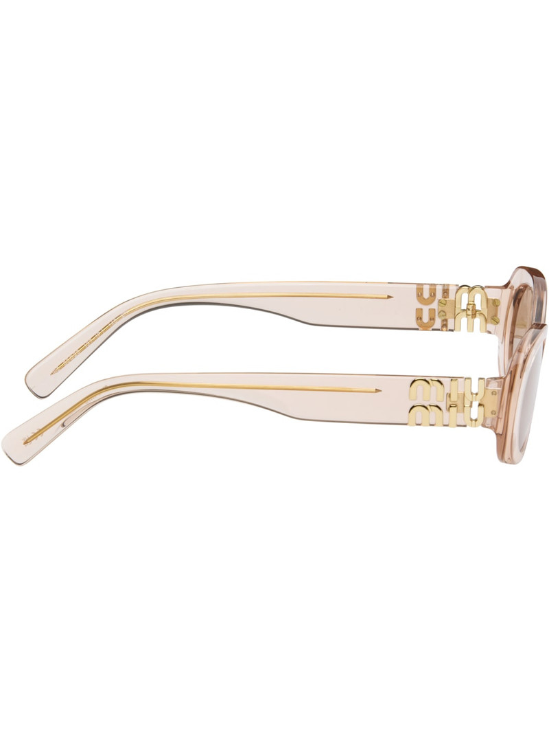 Miu Miu Pink Miu Glimpse Sunglasses outlook