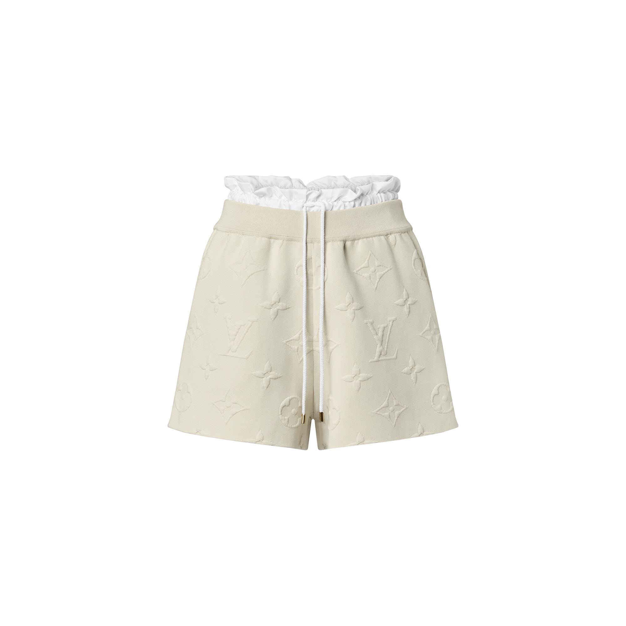 3D Monogram Trompe L’Oeil Mini Shorts - 1