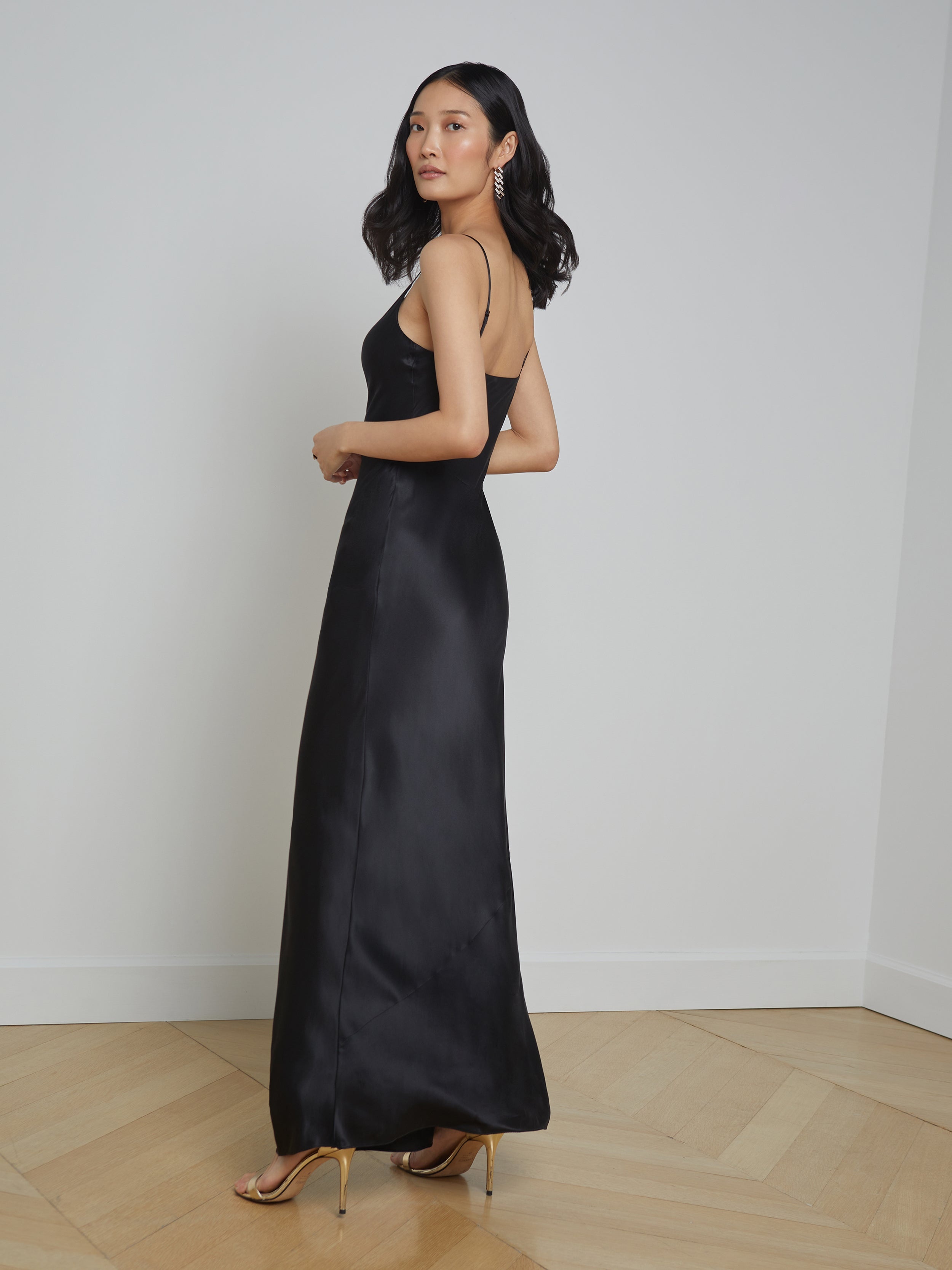 Serita Silk Slip Dress - 3