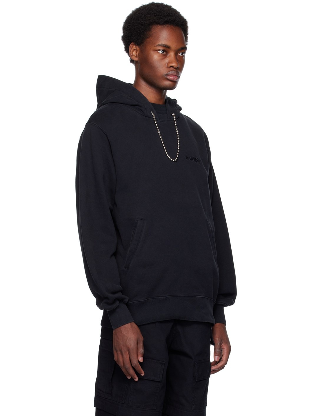 Black Ball Chain Hoodie - 2