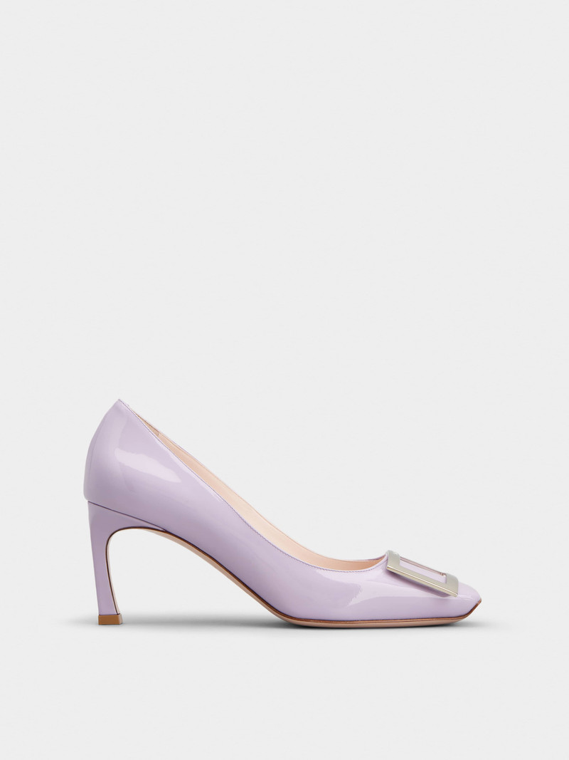 Trompette Metal Buckle Pumps in Patent Leather - 1