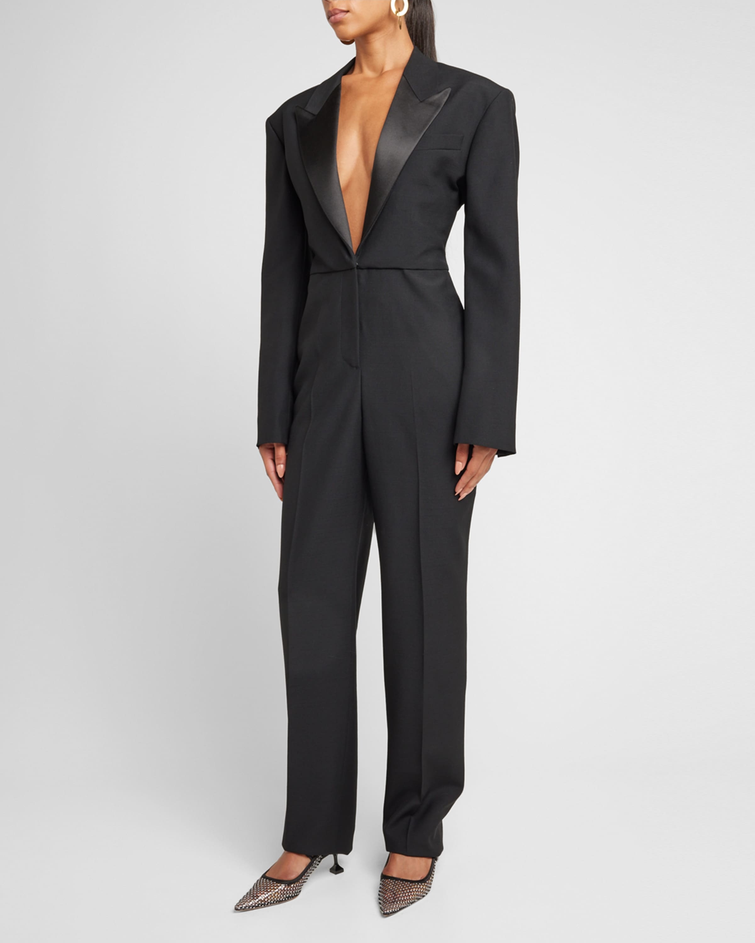 【送料&関税込】Stella McCartney Wool Tuxedo Jumpsuit Stella McCartney Wool Tuxedo Jumpsuit | italist