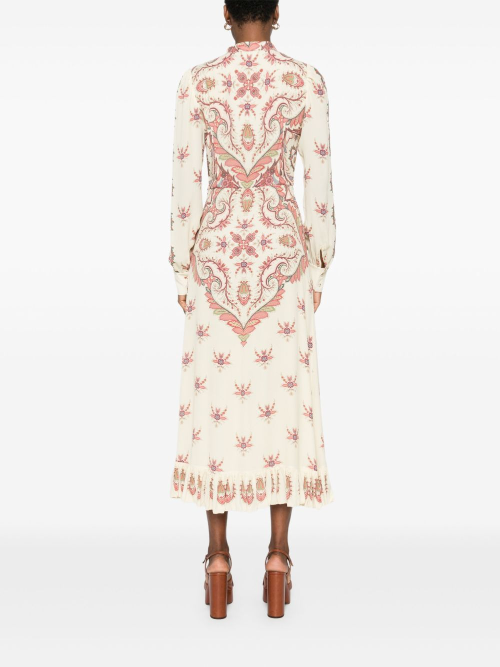 paisley-print midi dress - 4