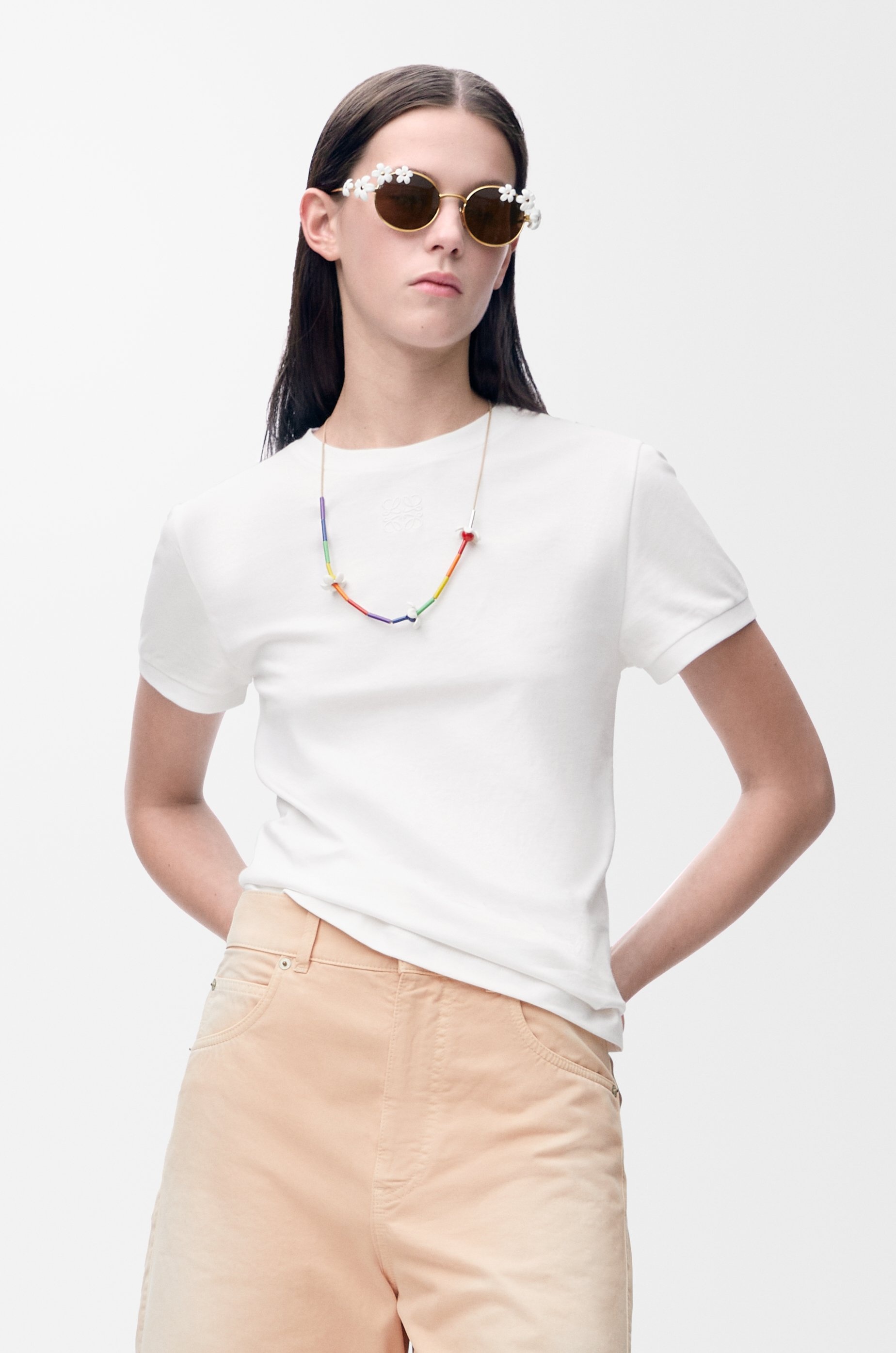 Lace T-shirt in cotton - 3