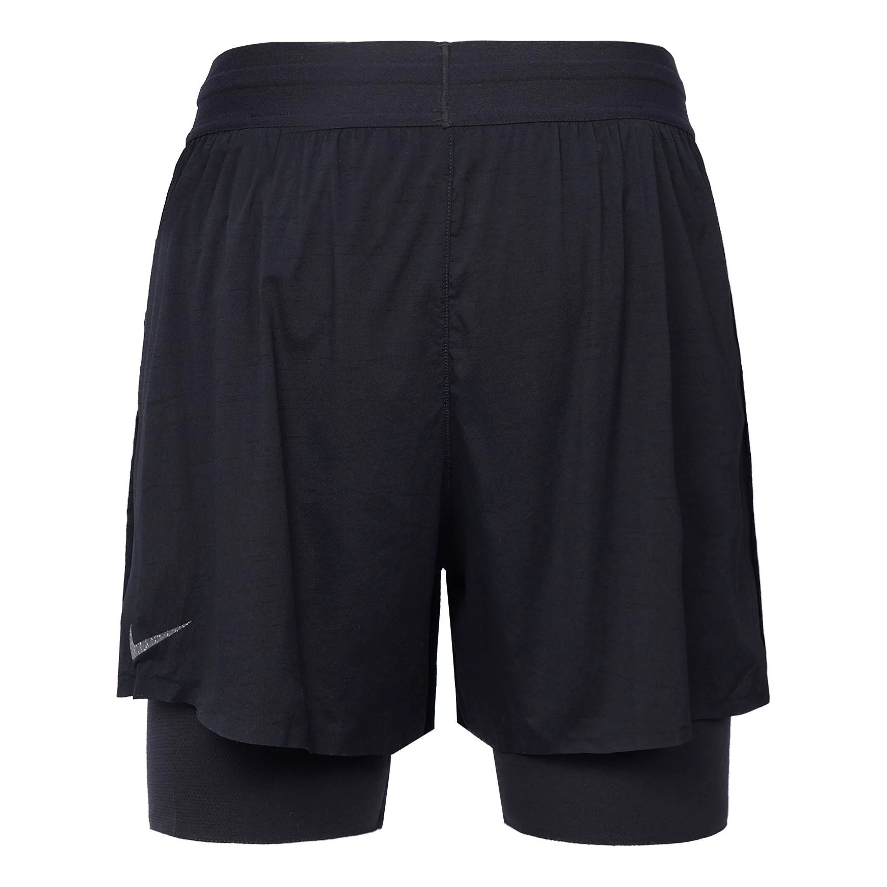 Nike Yoga Solid Color Lacing Breathable Casual Sports Shorts Black DN1521-010 - 1