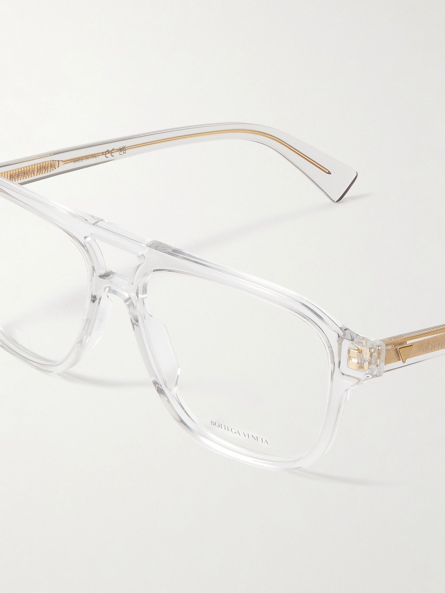 Aviator-Style Acetate Optical Glasses Gray - 4