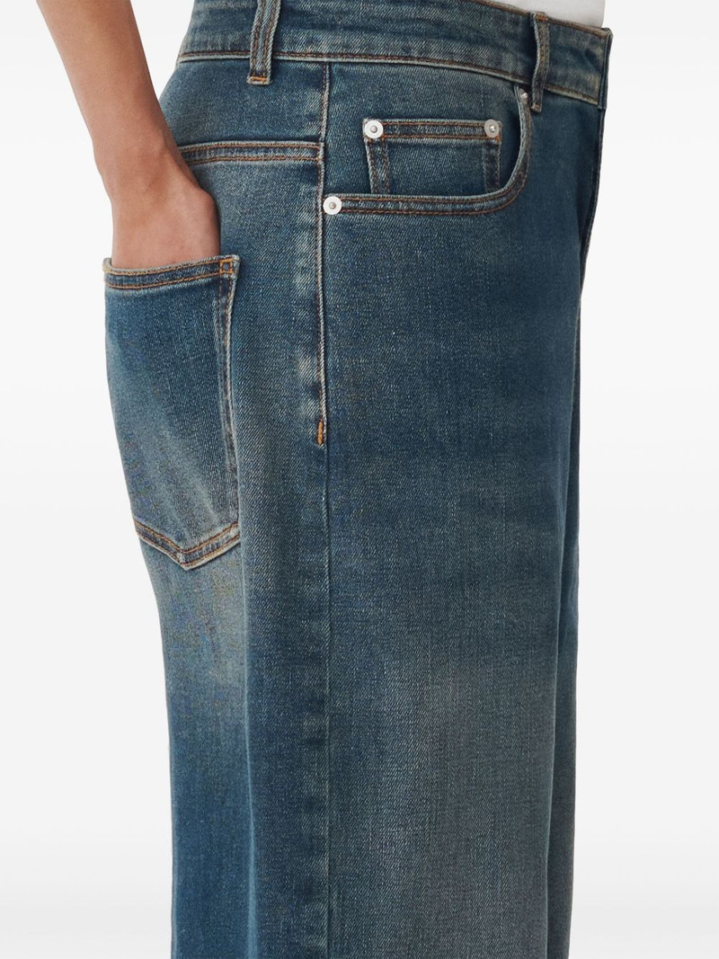 stretch-cotton straight-leg jeans 5