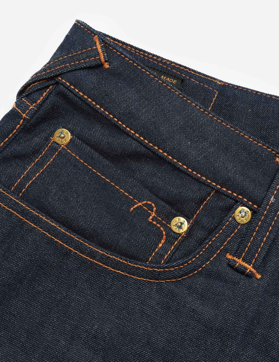 LOGO EMBROIDERY AND BROCADE APPLIQUÉ DENIM SHORTS - 8