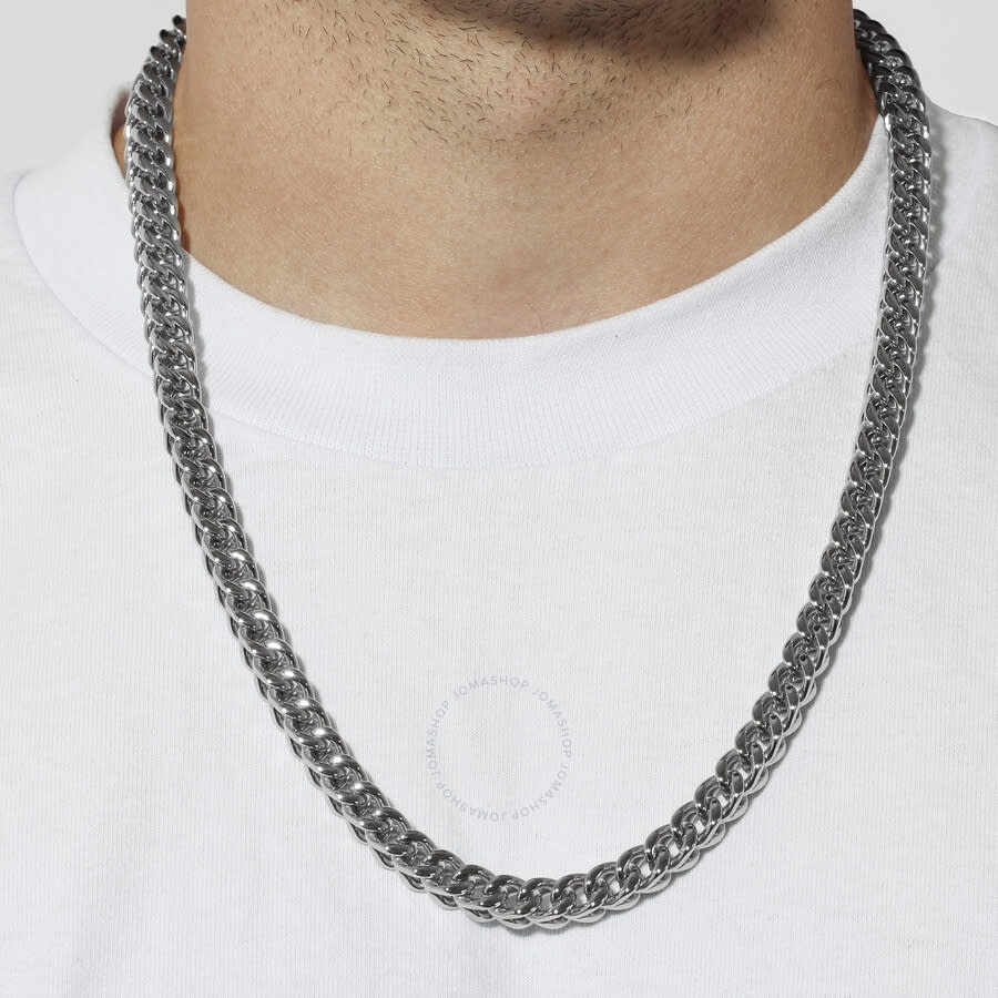 Robert Alton - Robert Alton Polished Stainless Steel Chain and Bracelet Set for Men - 2