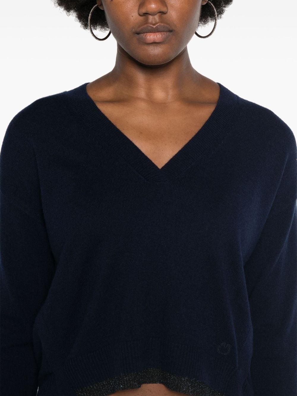 contrasting border sweater - 5